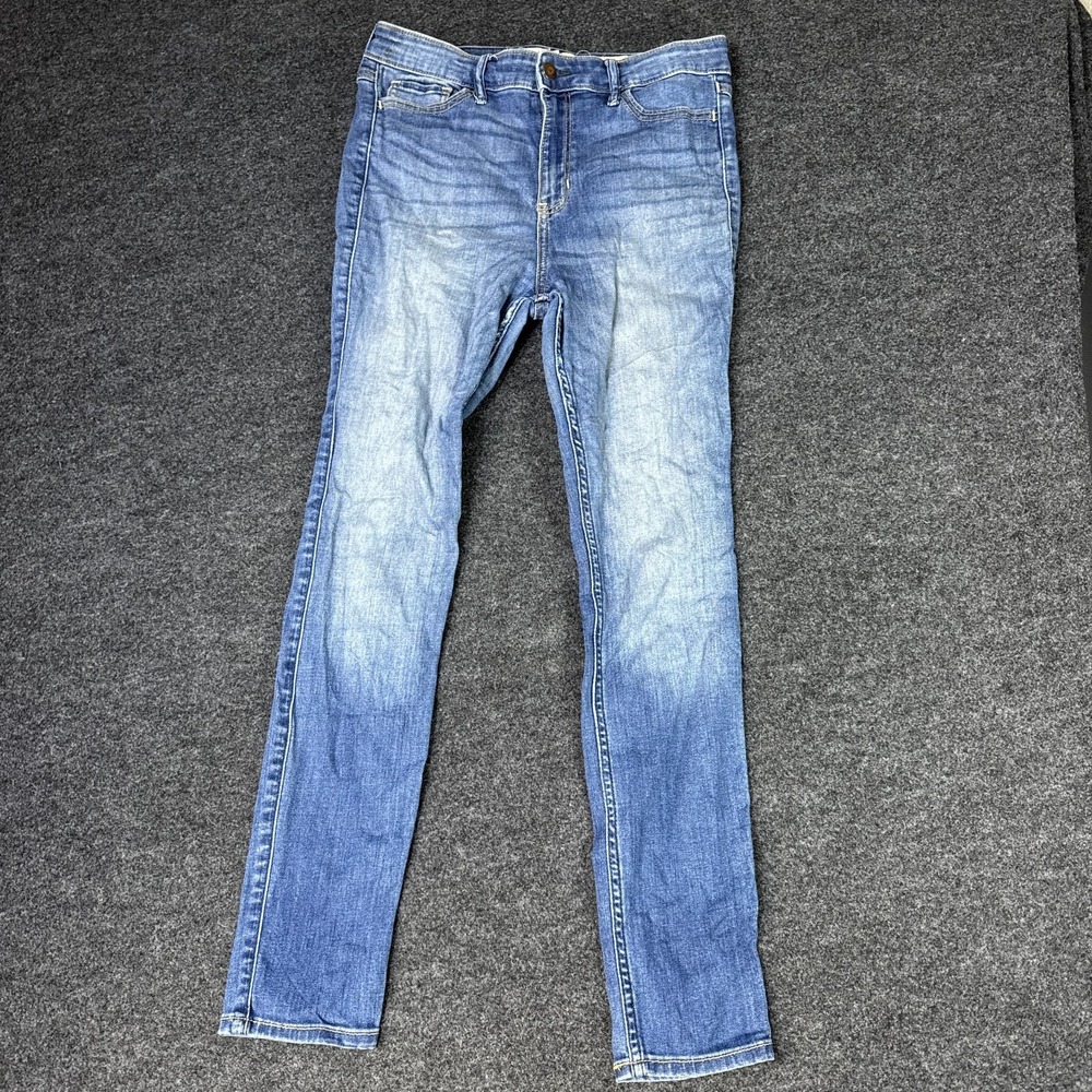Hollister High Rise Super Skinny Jeans Womens 7S Blue Denim Light Wash Outdoor